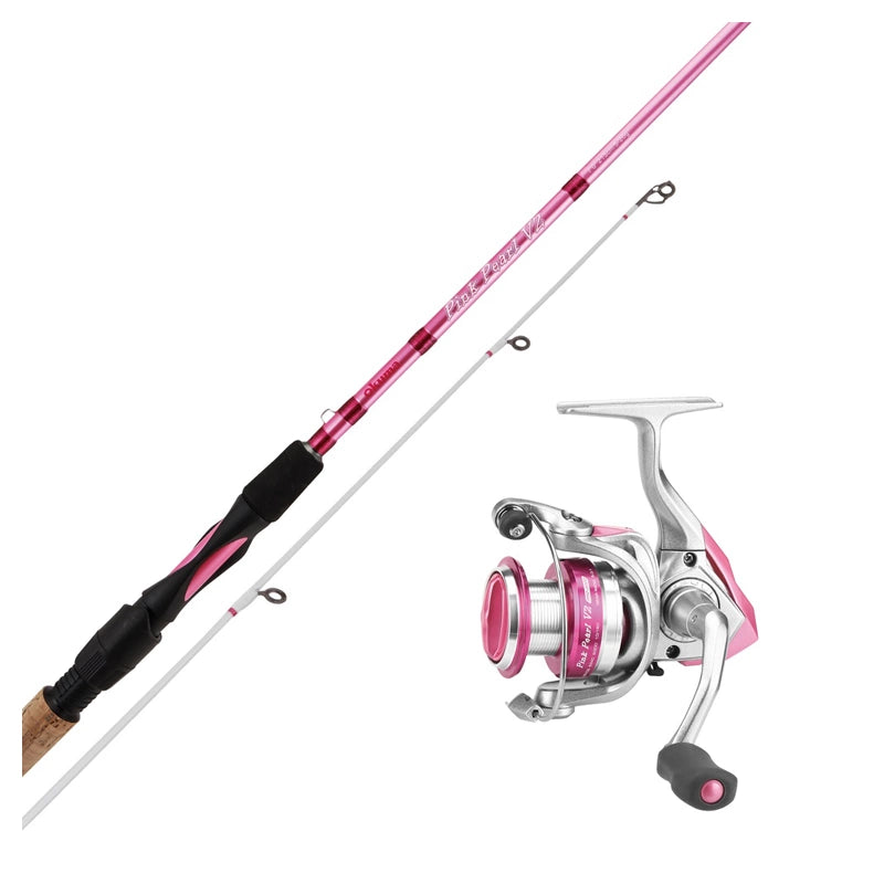 Okuma Pink Pearl V2 7'1 213cm 5-20g Med Pink Pearl C-3000 Samt Påspolad Flätlina