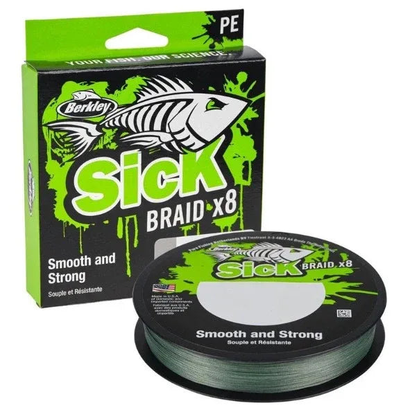 Berkley Sick Braid Moss Green 150m - Sundbybergs Sportfiske