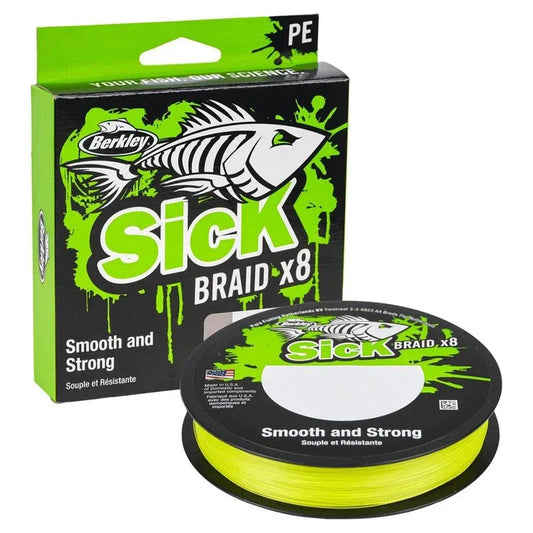 Berkley Sick Braid Flame Green 150m - Sundbybergs Sportfiske