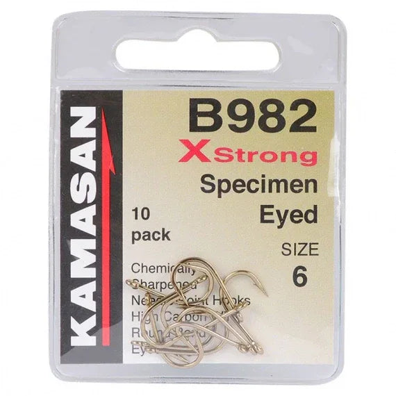 Kamasan B982 X-strong Specimen Eyed (10-pack) - Sundbybergs Sportfiske