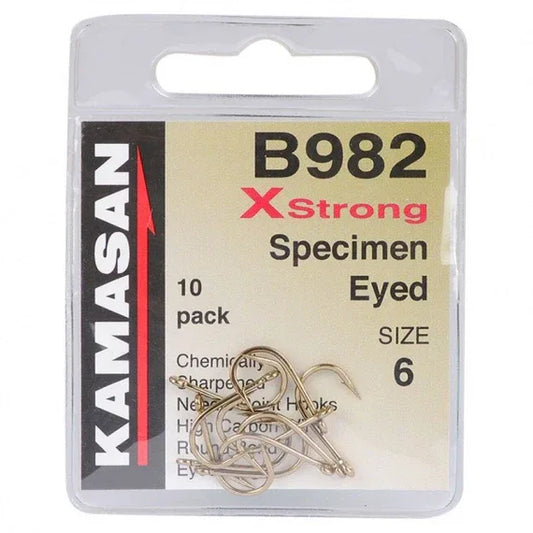Kamasan B982 X-strong Specimen Eyed (10-pack) - Sundbybergs Sportfiske