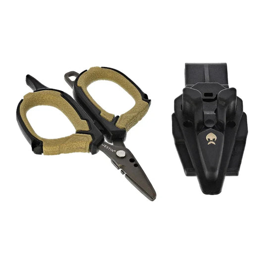 Westin Braid Scissors Incl, Sheath S 3,5''/8,9cm Black Sand - Sundbybergs Sportfiske