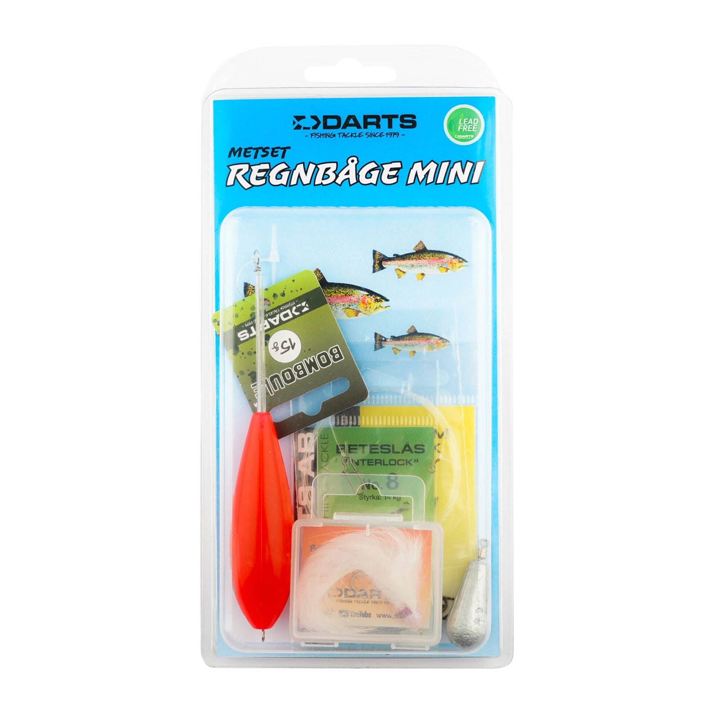 Darts Metset Regnbåge Mini